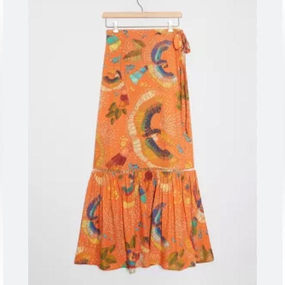 FARM Rio Dresses & Skirts - Farm Rio Luisina Wrap Midi Skirt XS